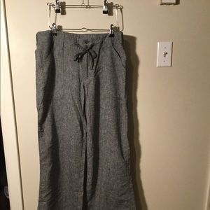 Patagonia wide leg linen pants. Size 12.